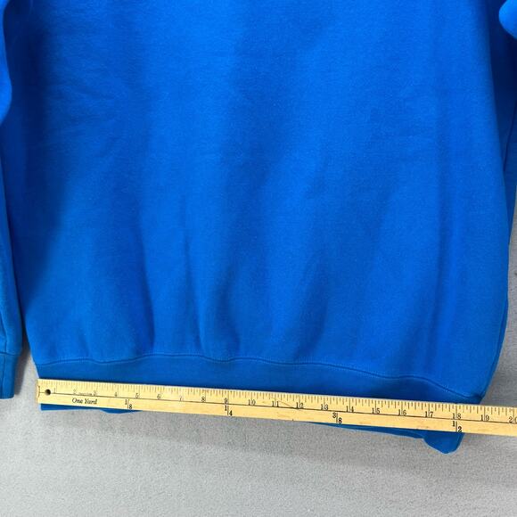 Obey Worldwide Sweatshirt Men's L Blue Orange Crew Neck Long Sleeve Skater - Picture 5 of 9